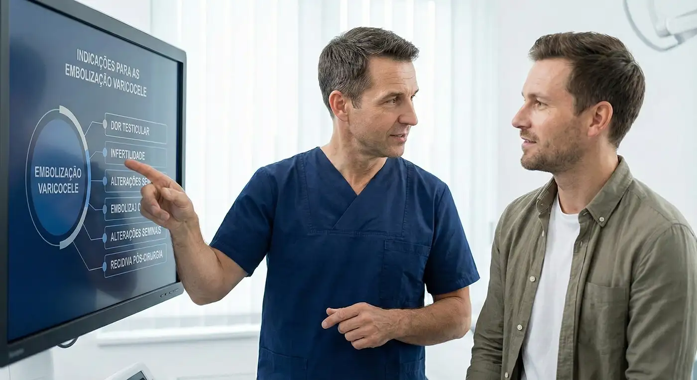 Embolização de Varicocele: Tratamento Minimamente Invasivo, Rápido, Eficiente, Seguro e Sem Cortes.